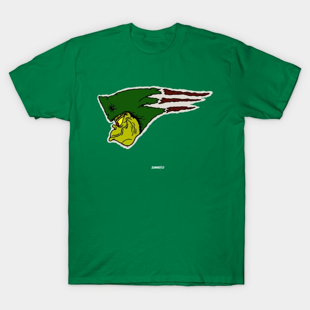 Flying Green Guy Logo T-Shirt by Summo13